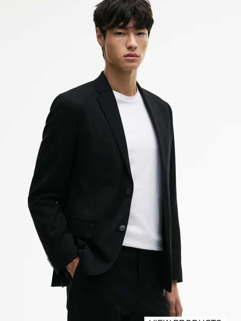 H&M Black Men's Slim Fit Jacket